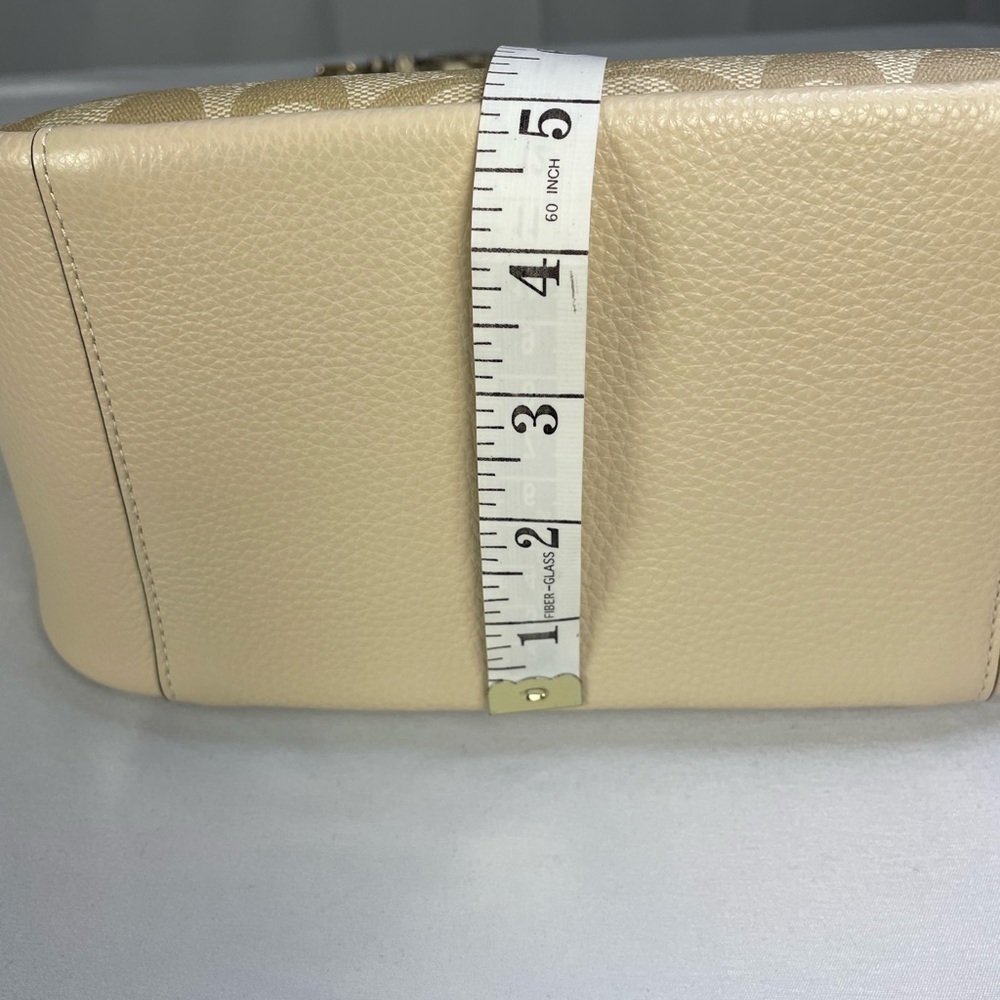 COACH Jules Hobo Bag in Signature Canvas Snake Embossed Leather Bag - Picture 9 of 16